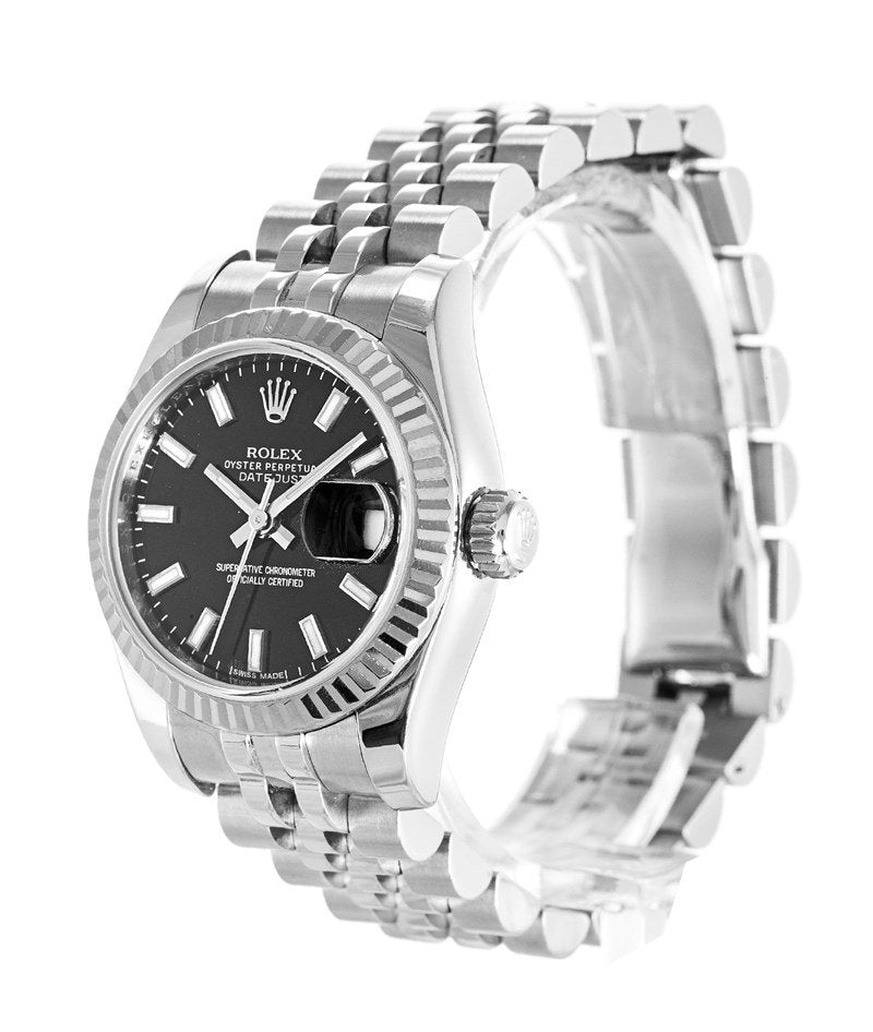 Rolex Datejust Black Dial 179174 26 mm