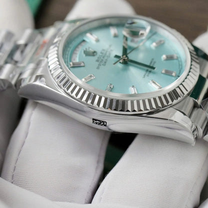 Rolex Day-Date Ice Blue Diamond Dial 128236-0009 36 mm