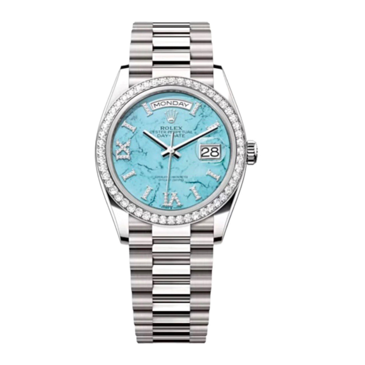 Rolex Day-Date Turquoise Dial 128349RBR 36 mm