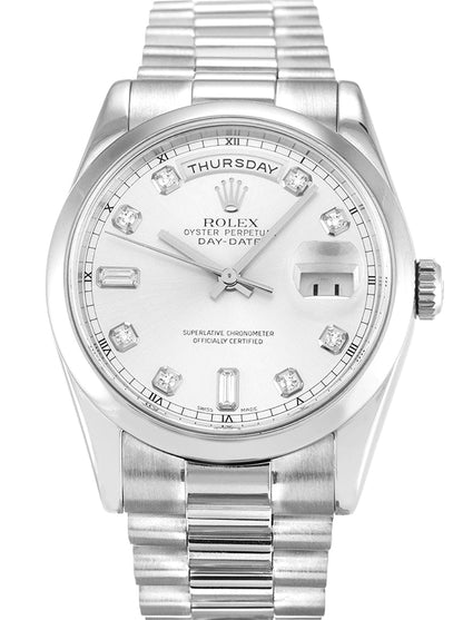 Rolex Day-Date Silver Dial 118209 36 mm