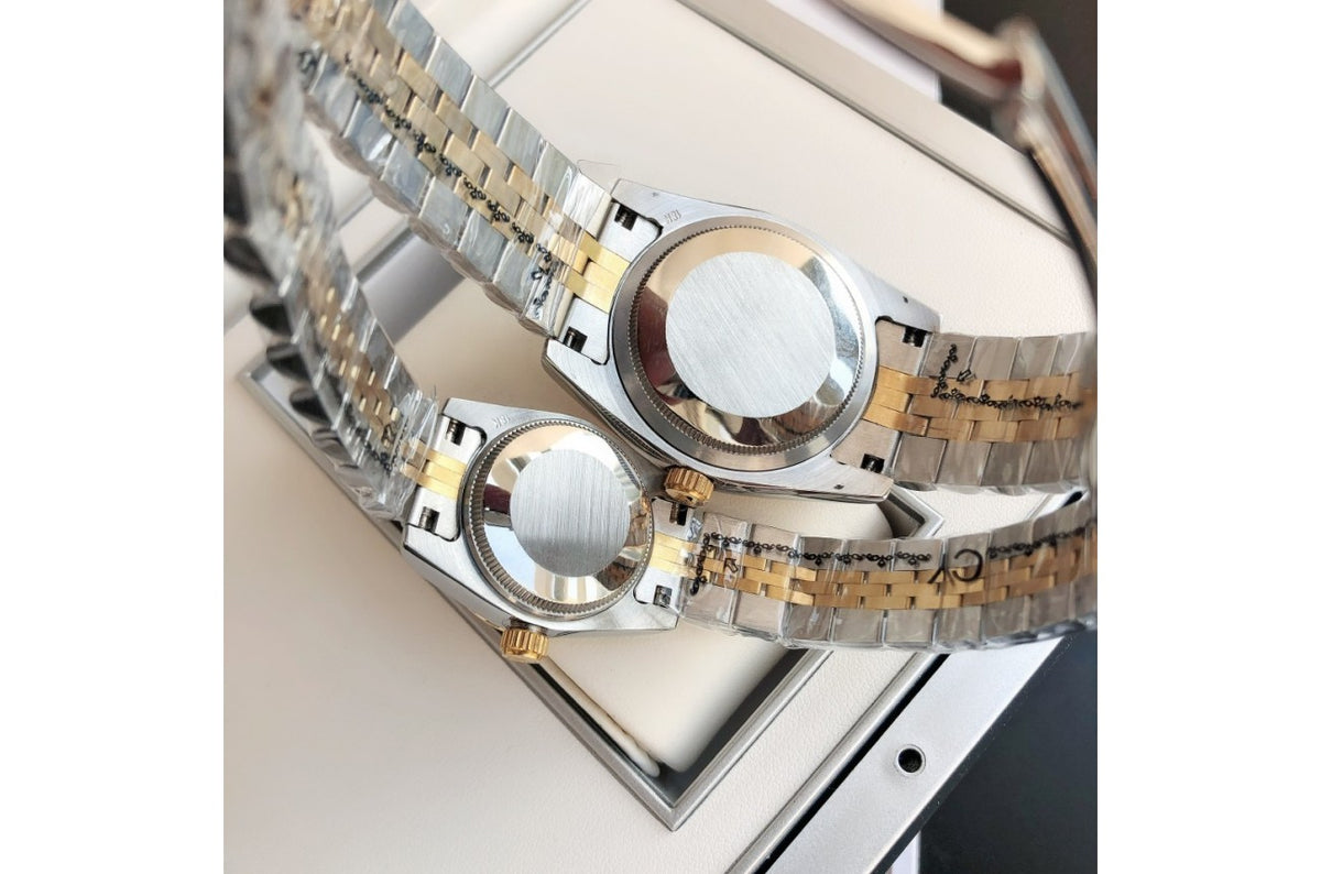 Rolex Datejust RG/SS Jub Black/Dia 36/28 mm