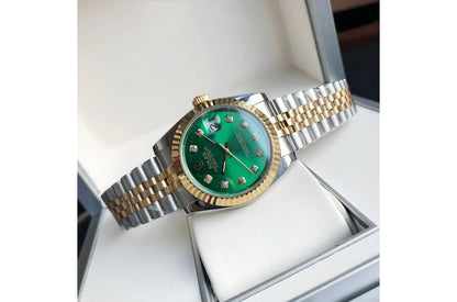 Rolex Datejust RG/SS Jub Green/Dial 36/28 mm