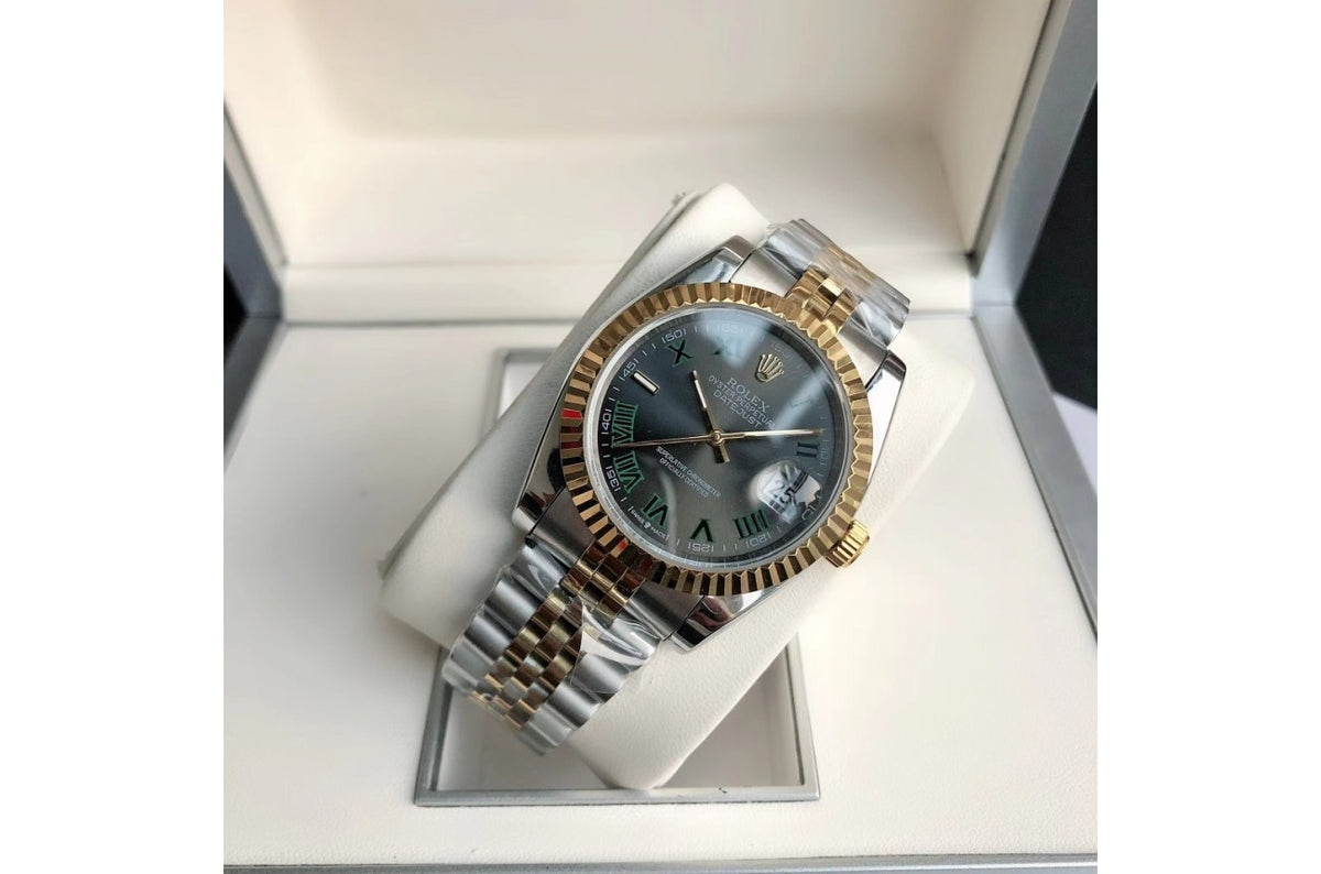 Rolex Datejust RG/SS Jub Grey/Rmn 36/28 mm