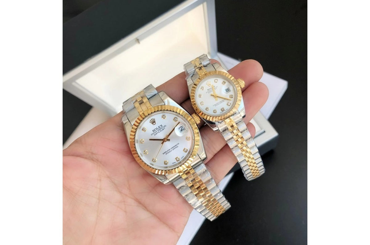 Rolex Datejust RG/SS Jub Sliver/Dia 36/28 mm