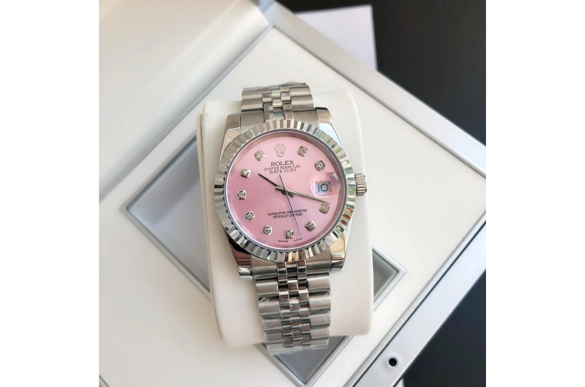 Rolex Datejust SS/SS Jub Pink/Dial 36/28 mm