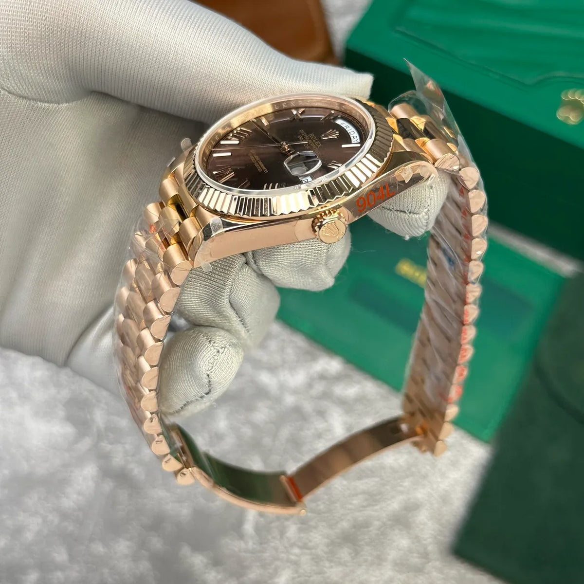 Rolex Day-Date II Chocolate Dial 218235 40 mm