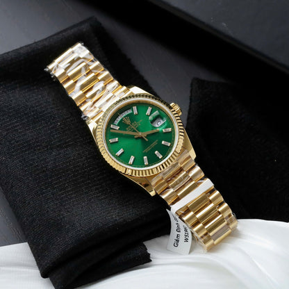 Rolex Day-Date II Green Dial 128238 36 mm