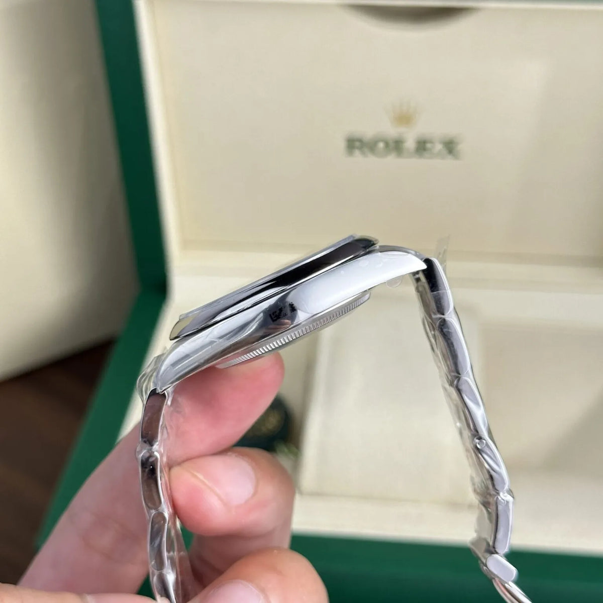 Rolex Oyster Perpetual Yellow Dial 124300 41 mm