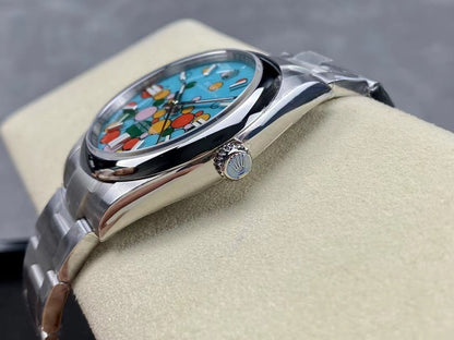 Rolex Oyster Perpetual Turquoise Dial 124300 41 mm
