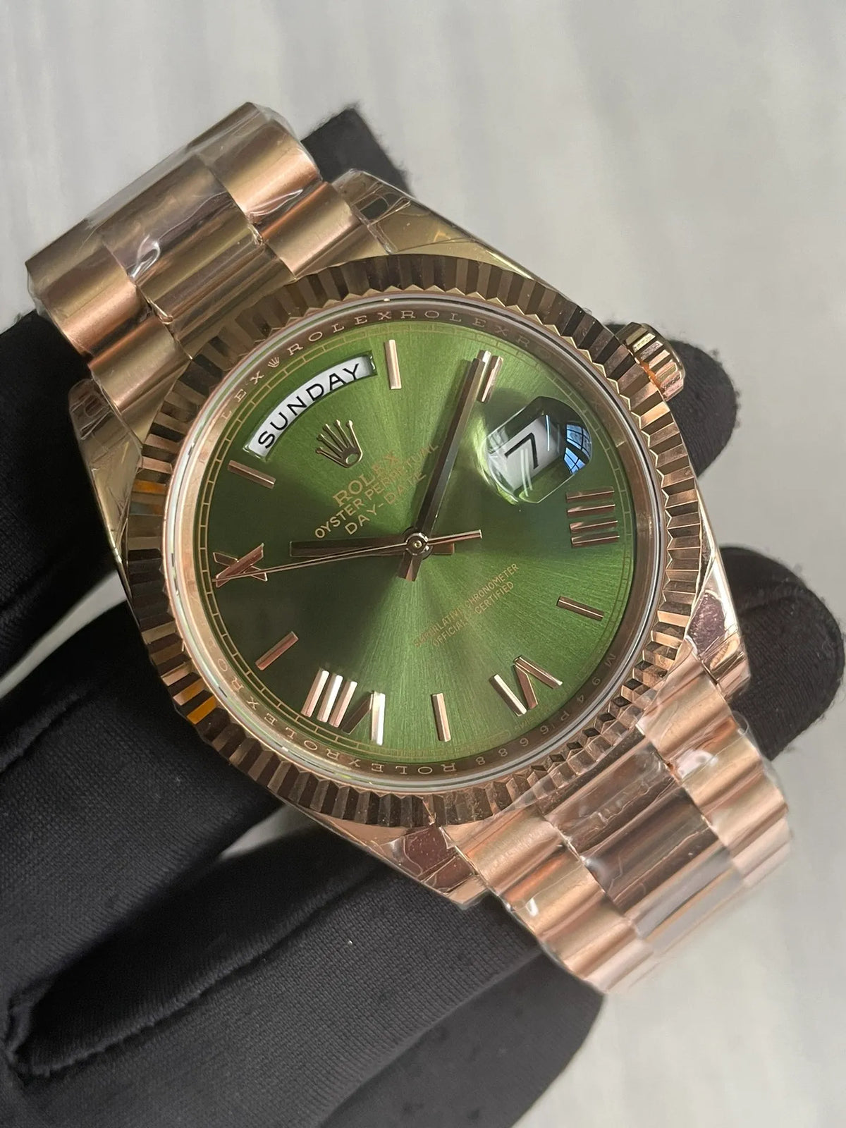 Rolex Day-Date Olive Dial 128235 36 mm