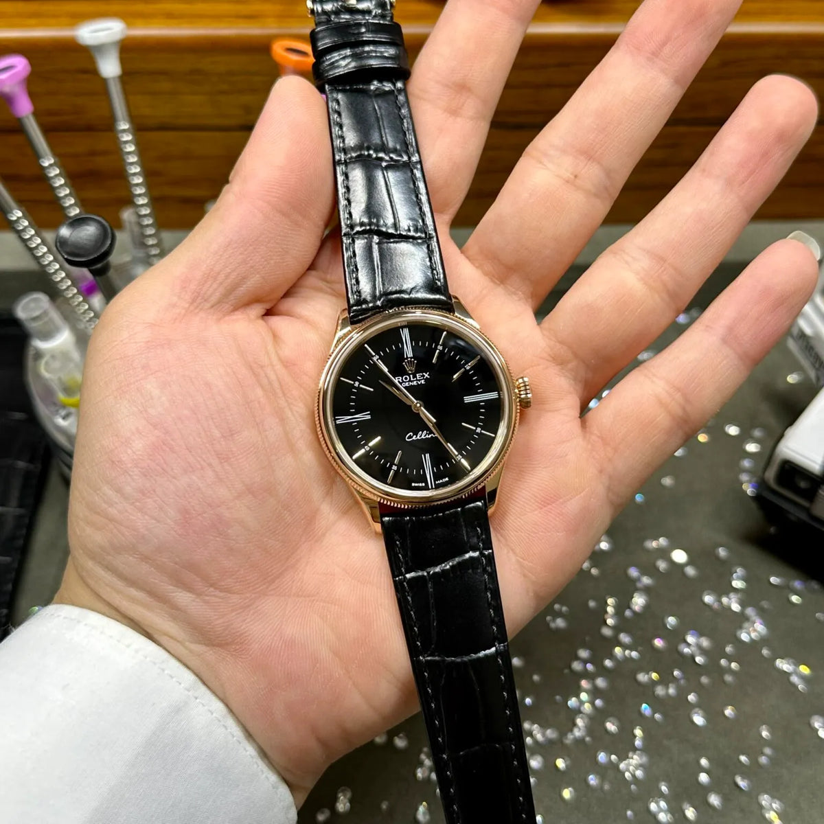 Rolex Cellini Black Dial REP016814