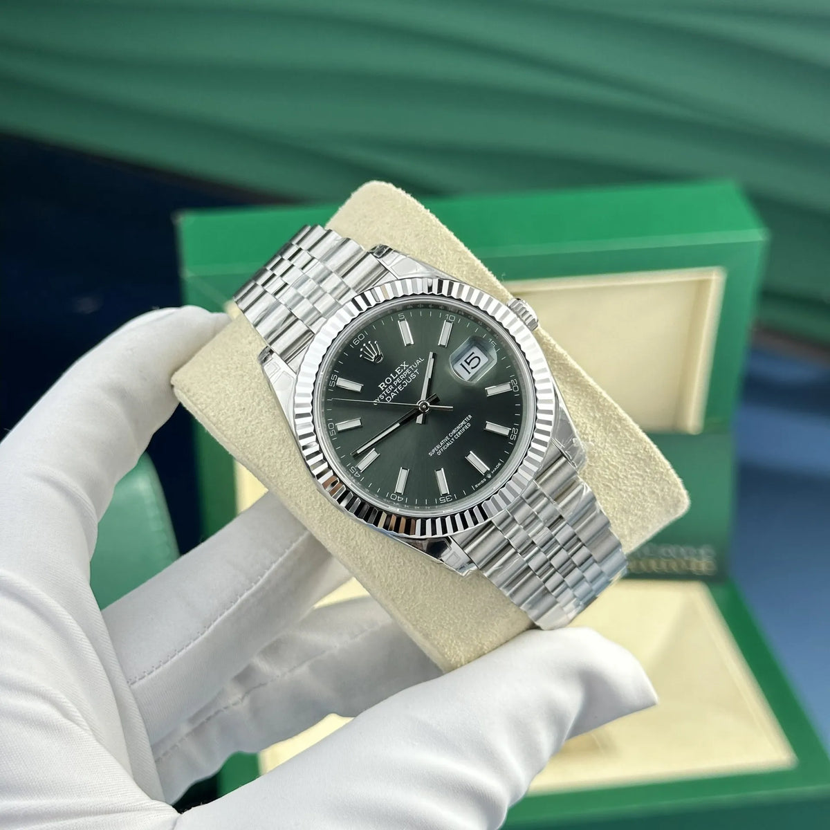 Rolex Datejust Green Dial 126334 Jubilee 41 mm