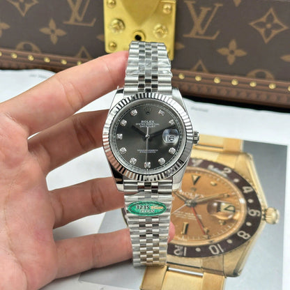 Rolex Datejust Slate Diamond Dial 126334-0006 41 mm