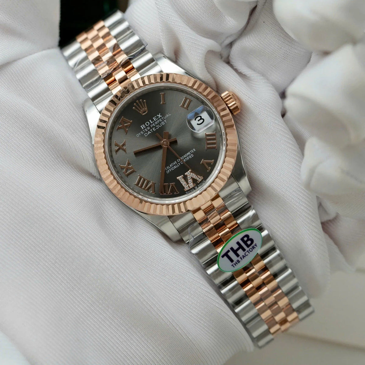 Rolex Datejust Slate Diamond Dial 126281RBR-0011 36 mm