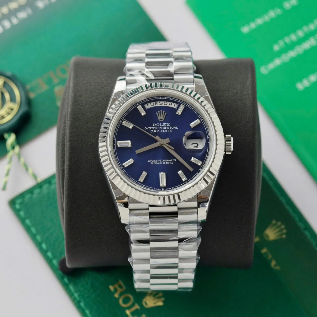 Rolex Day-Date Blue Ombré Dial 228239-0076 40 mm