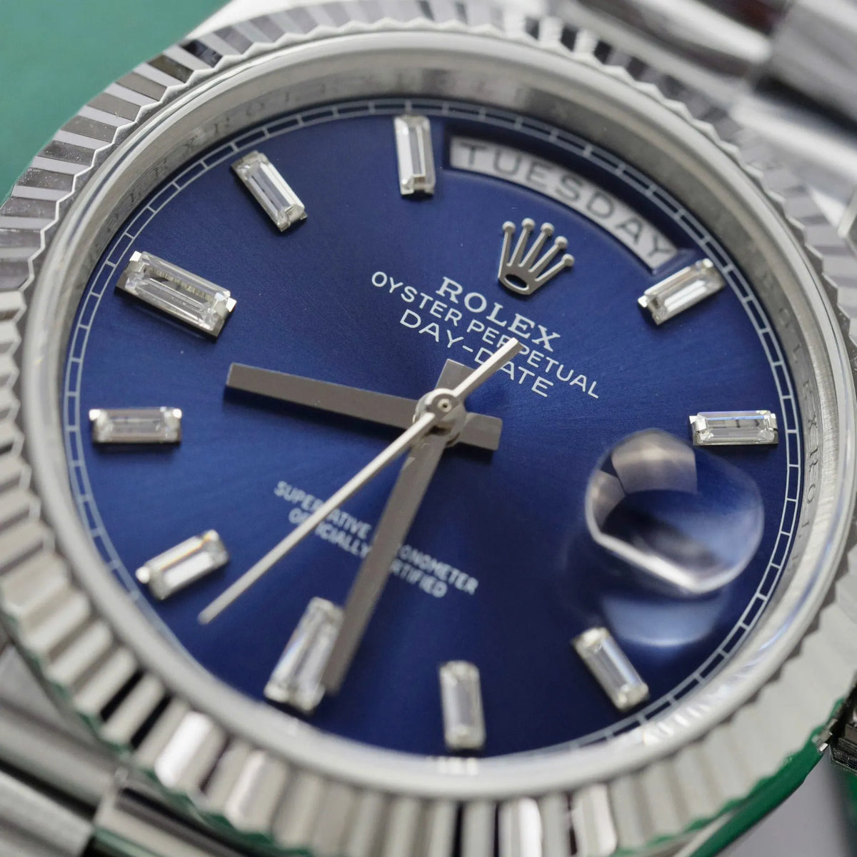 Rolex Day-Date Blue Ombré Dial 228239-0076 40 mm