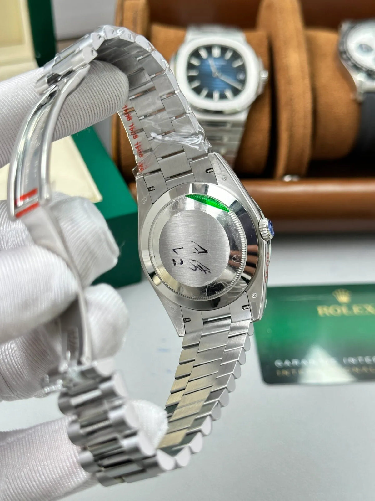 Rolex Day-Date Bright Black Dial 228236-0003 40 mm