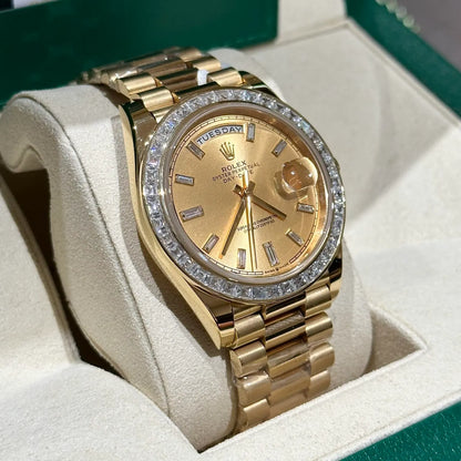 Rolex Day-Date Champagne Diamond Dial 228348rbr-0002 40 mm