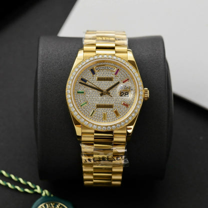 Rolex Day-Date Diamond-Paved Dial 128398tbr-0012 36 mm