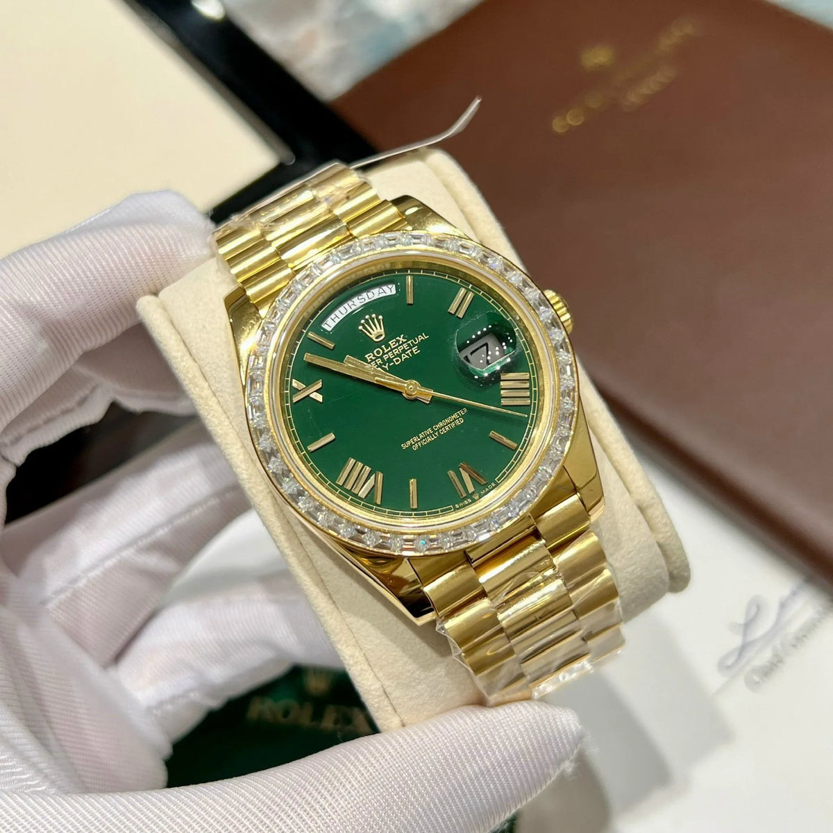 Rolex Day-Date Green Dial 228348RBR-0040 40 mm