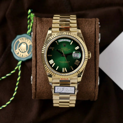Rolex Day-Date Green Ombré Dial 128238-0118 36 mm