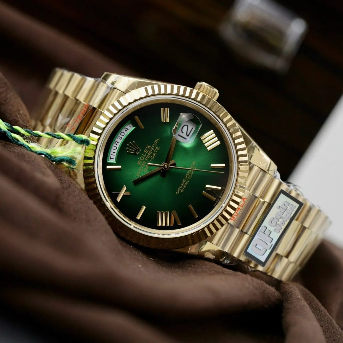 Rolex Day-Date Green Ombré Dial 128238-0118 36 mm