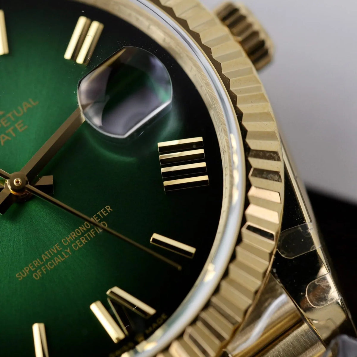 Rolex Day-Date Green Ombré Dial 128238-0118 36 mm