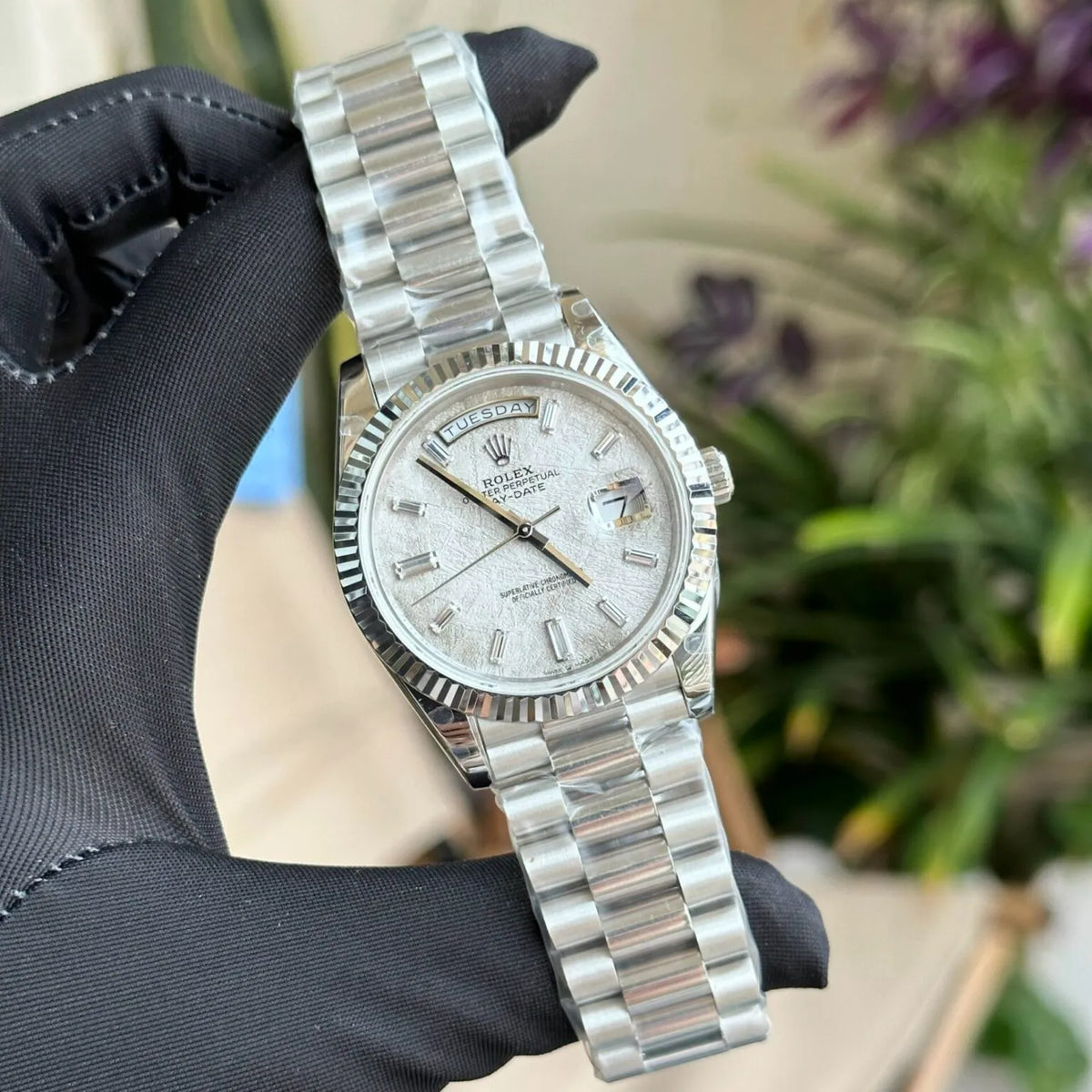 Rolex Day-Date Meteorite Diamond Dial 228236-0011 40 mm