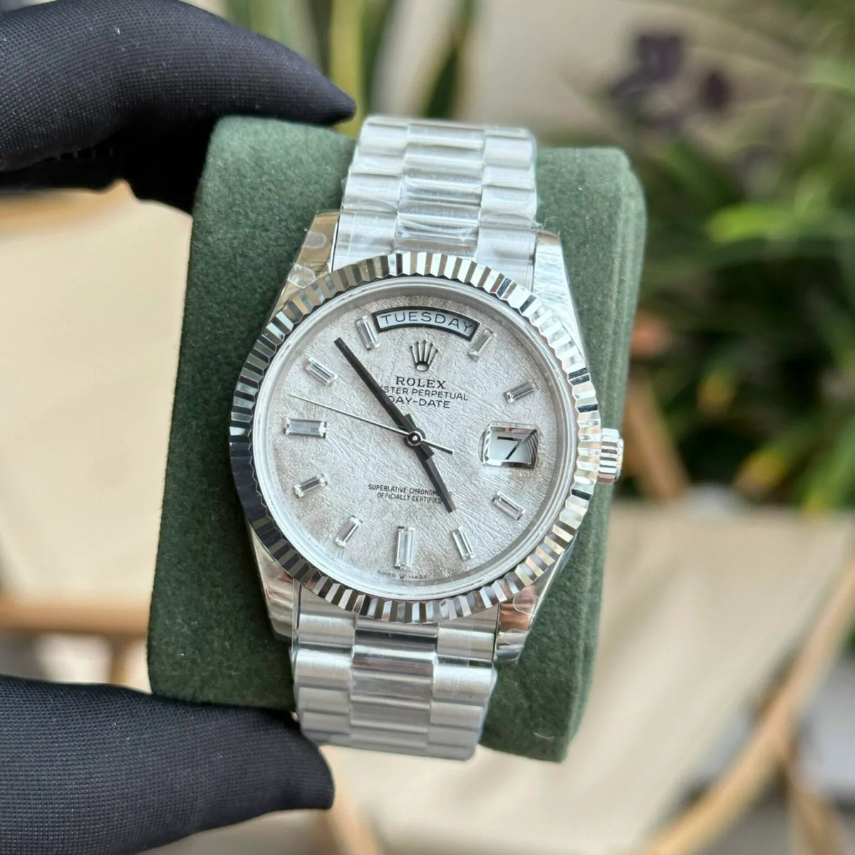 Rolex Day-Date Meteorite Diamond Dial 228236-0011 40 mm