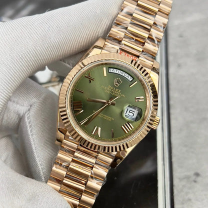 Rolex Day-Date Olive Green Dial 228235-0025 40 mm