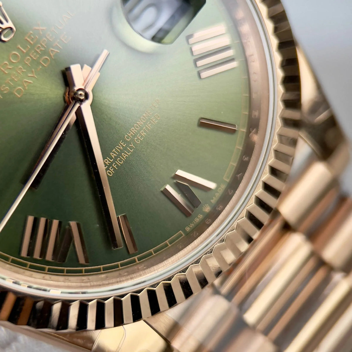 Rolex Day-Date Olive Green Dial 228235-0025 40 mm