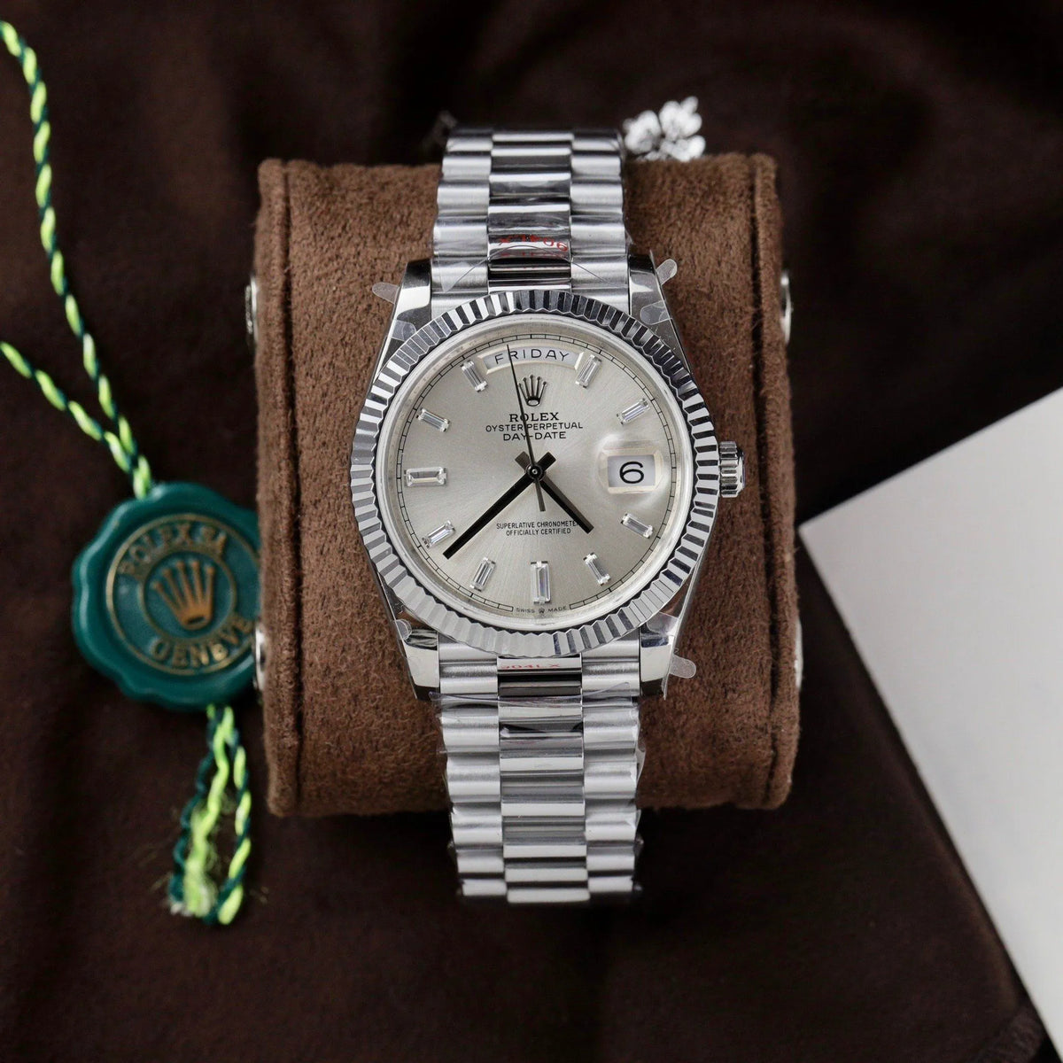 Rolex Day-Date Silver Dial 128236-0001 36 mm