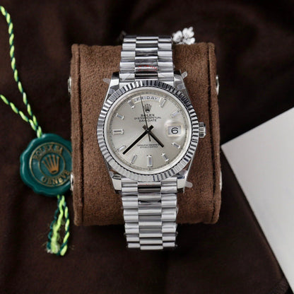 Rolex Day-Date Silver Dial 128236-0001 36 mm