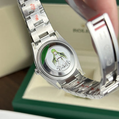 Rolex Oyster Perpetual Turquoise Dial 126000 36 mm