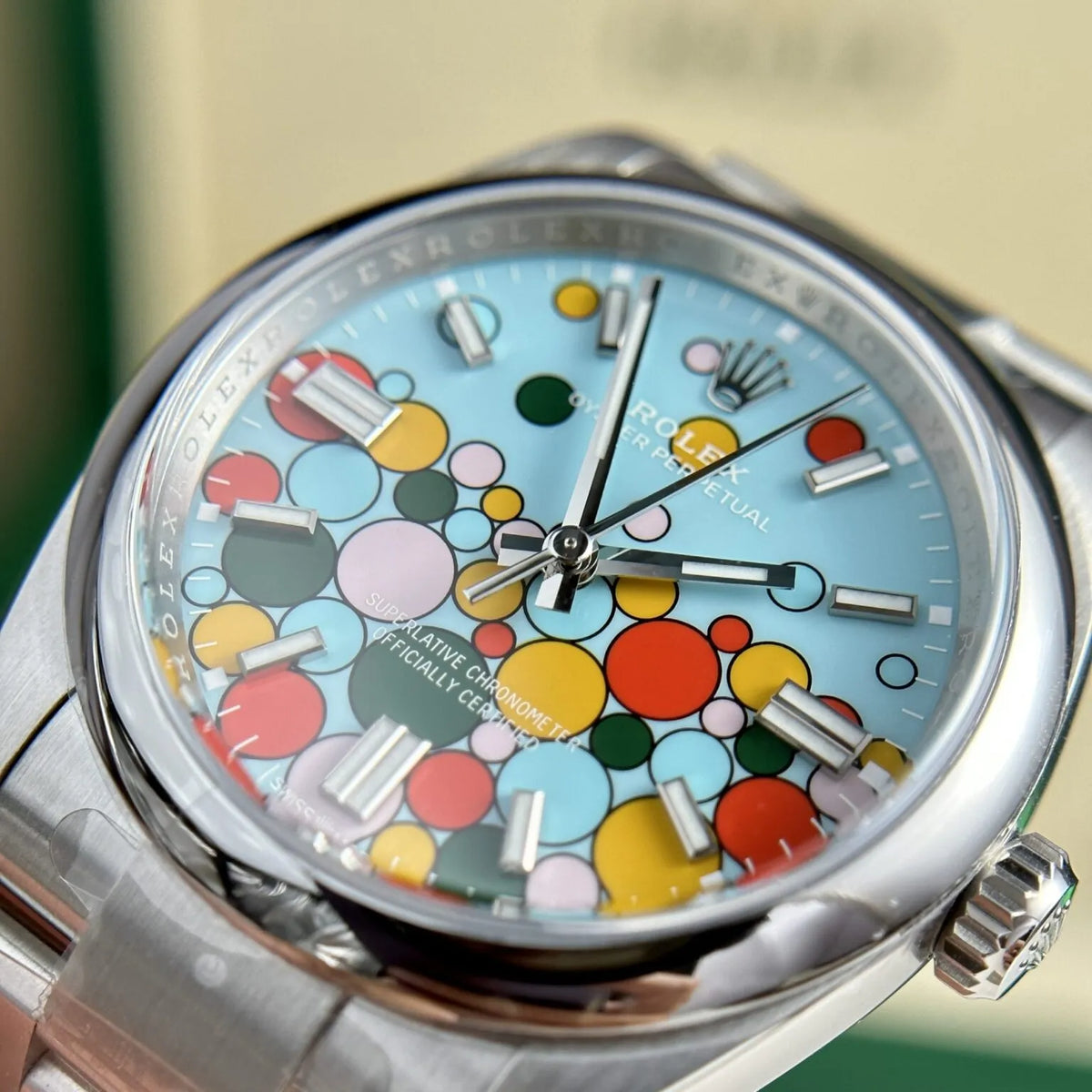 Rolex Oyster Perpetual Turquoise Dial 126000 36 mm