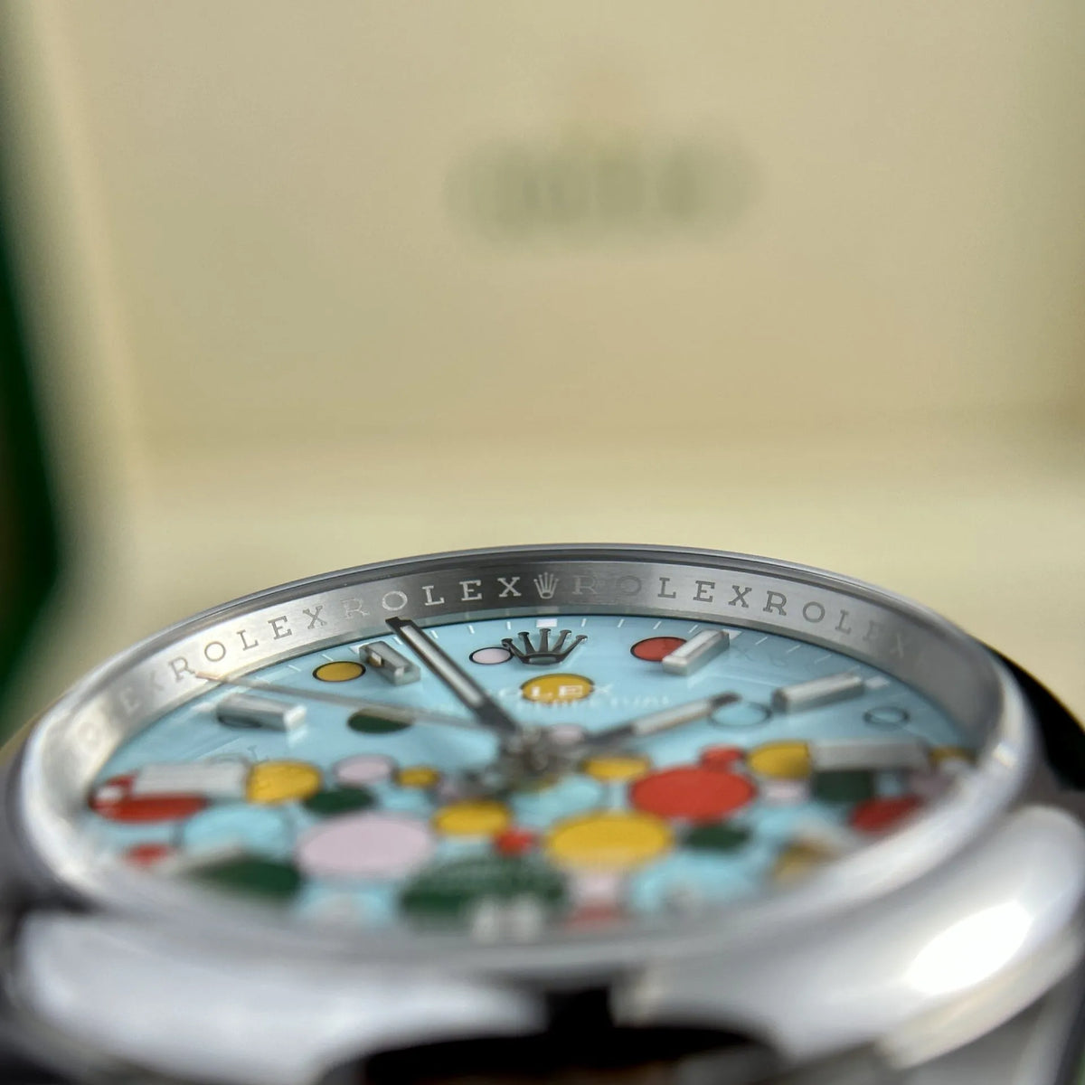 Rolex Oyster Perpetual Turquoise blue Dial 277200 31 mm