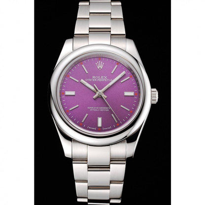 Rolex Oyster Perpetual Date Purple Dial REP016834 41 mm