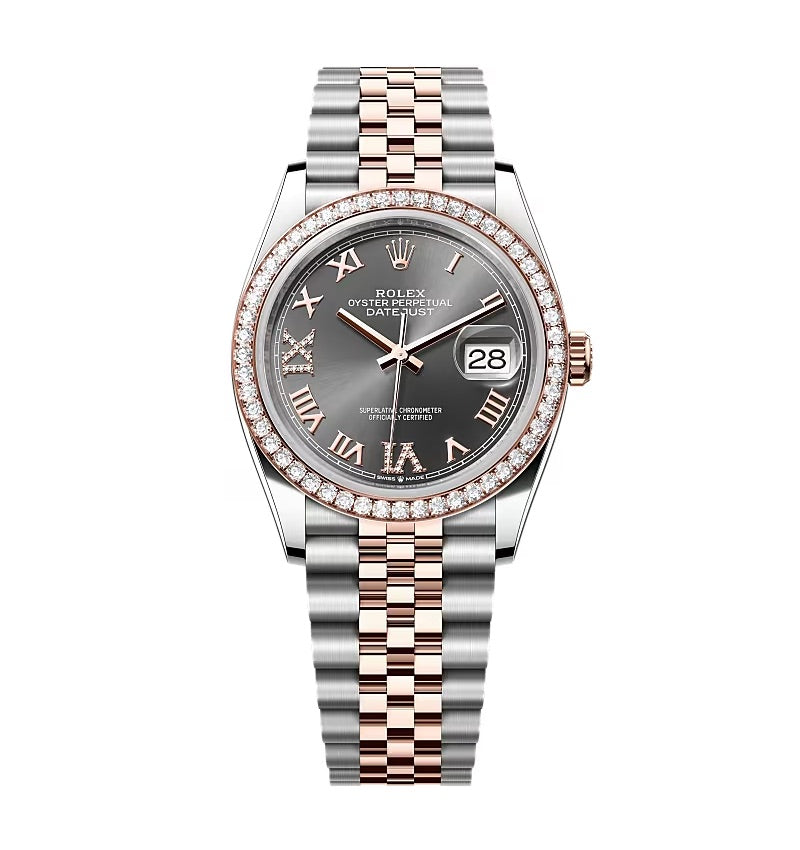 Rolex Datejust Slate Diamond Dial 126281RBR-0011 36 mm