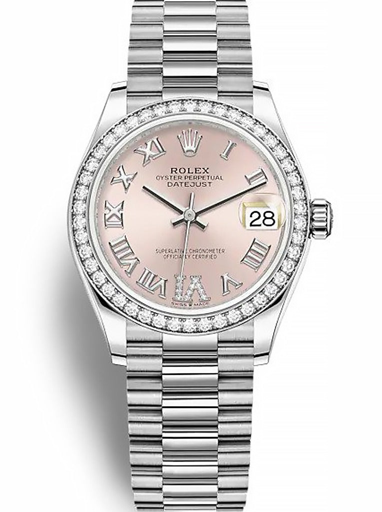 Rolex Datejust Pink set with diamonds Dial 278384RBR 31 mm