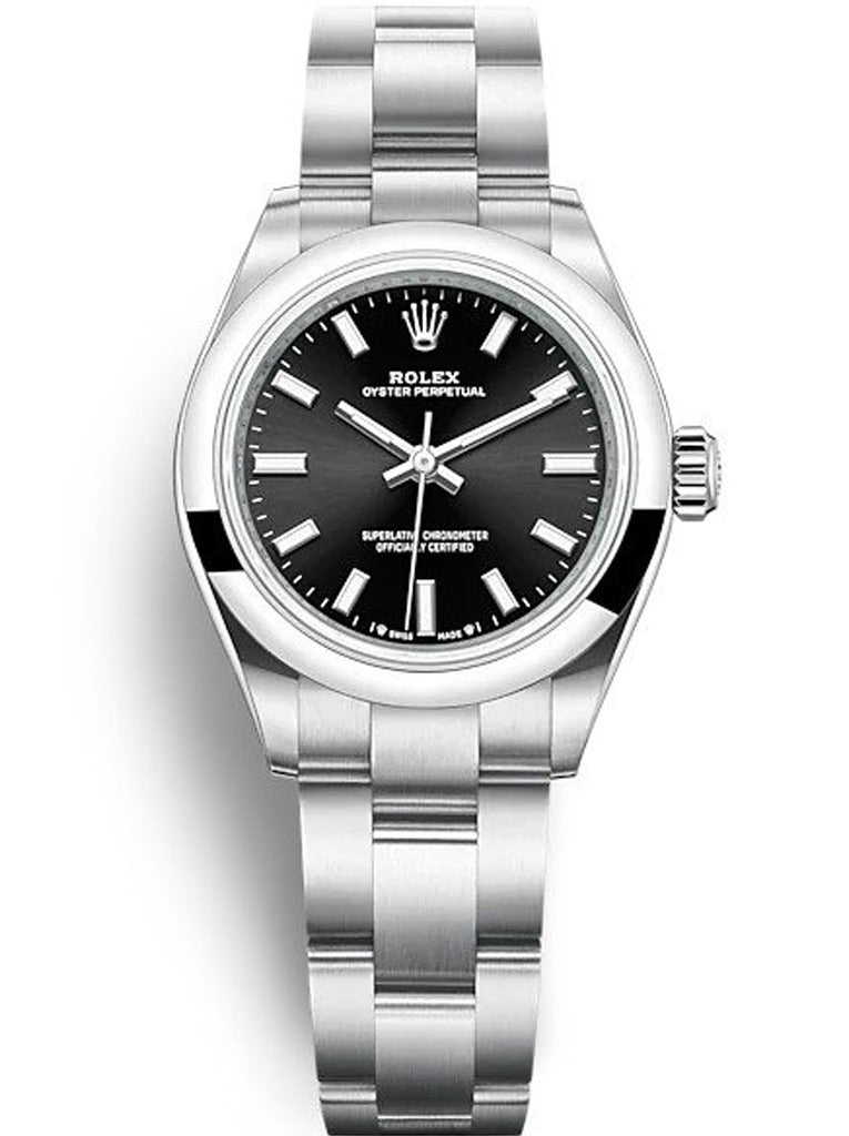 Rolex Oyster Perpetual Lady Black Dial 276200 28 mm
