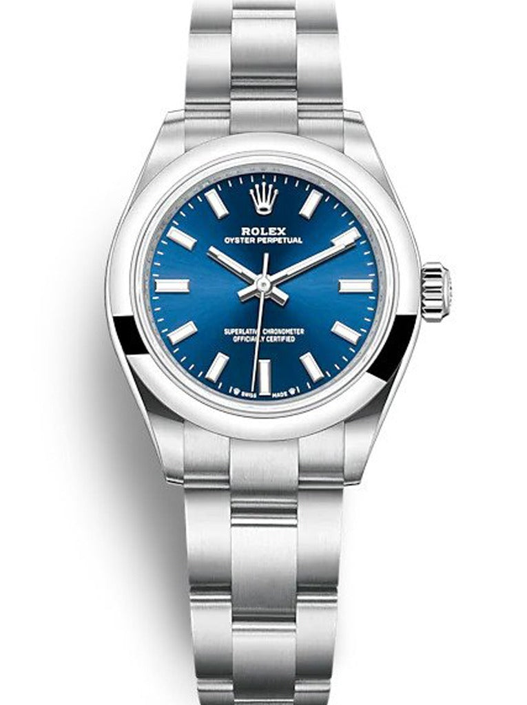Rolex Oyster Perpetual Lady Blue Dial 276200 28 mm