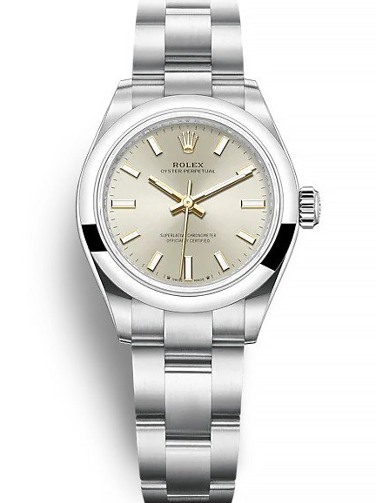 Rolex Oyster Perpetual Lady Silver Dial 276200 28 mm
