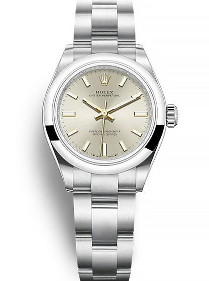 Rolex Oyster Perpetual Lady Silver Dial 276200 28 mm