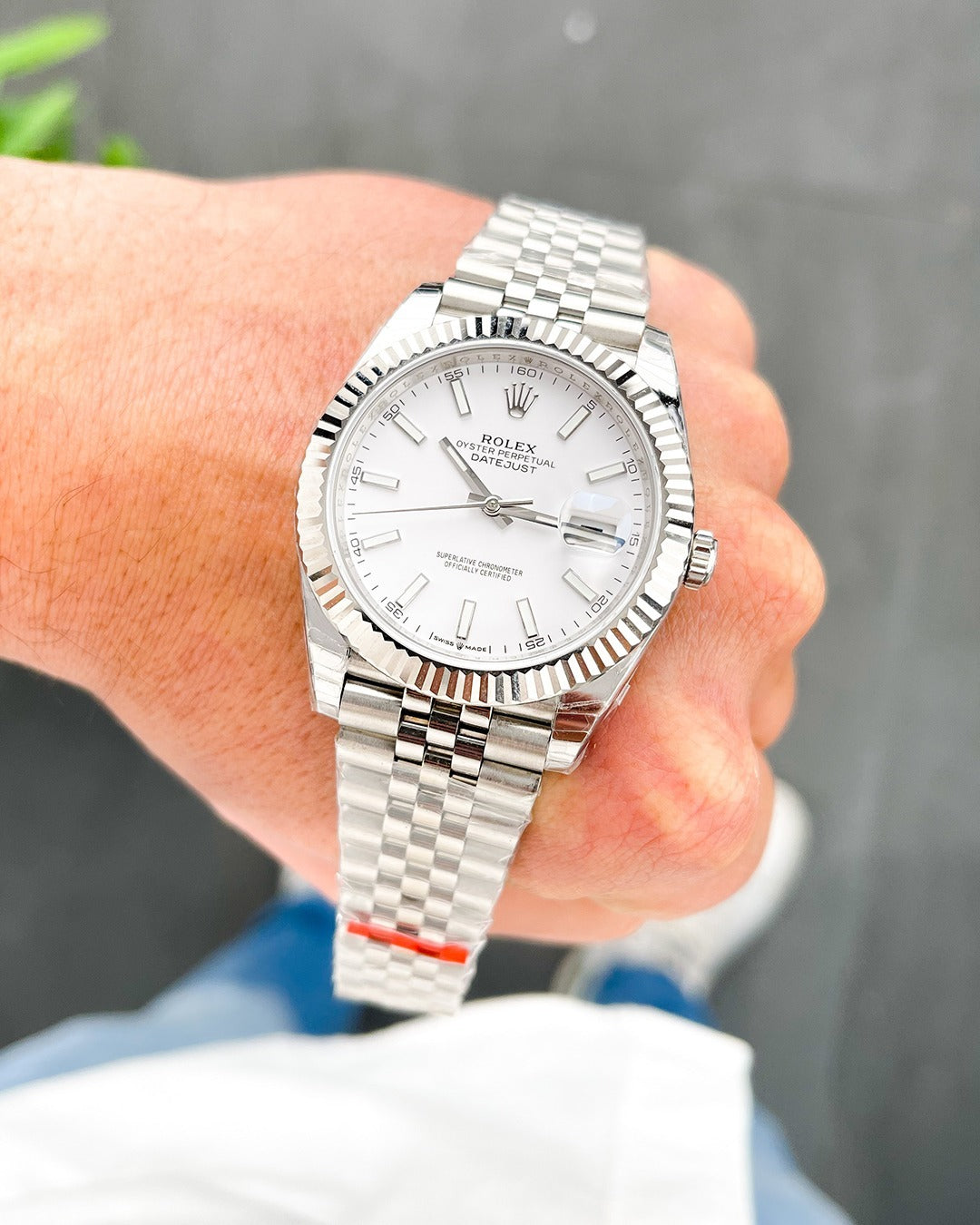 Rolex Datejust White Dial 126334 Jubilee Flutted 41 mm