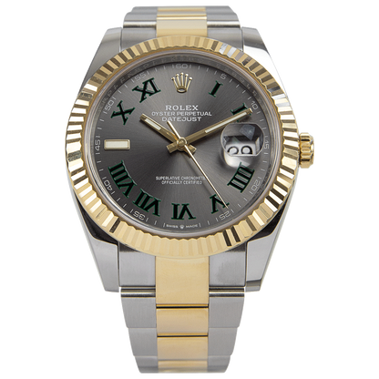 Rolex Datejust II Rhodium Dial 126333 “Wimbledon” Two-Tone Oyster 41 mm
