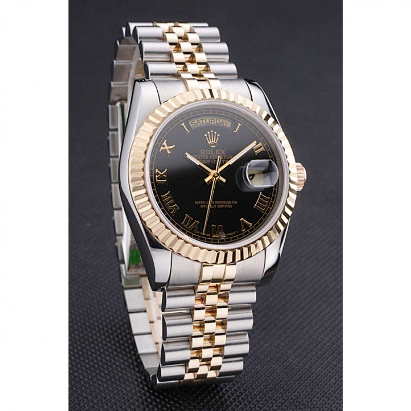 Rolex Day-Date Black Dial SRL78 36 mm